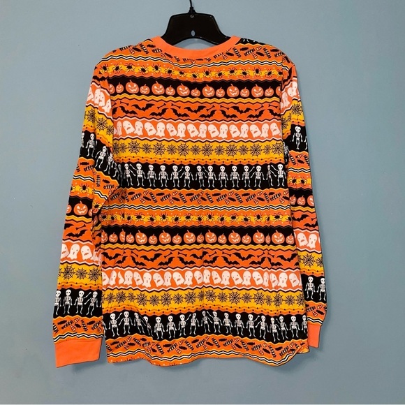 The Place Adult Unisex Glow in the Dark Halloween Fairisle Long Sleeve Tee XXXL - Picture 7 of 7